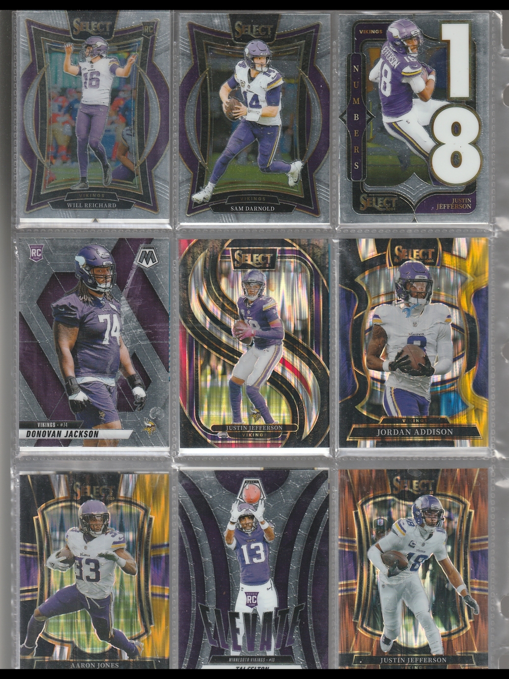 Panini Minnesota Vikings Trading Card Collection W/ SP #d/ Rookies Mint FS